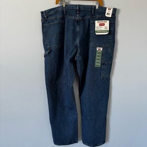Rustler by Wrangler Carpenter Jeans 44x32 Dark Wash NWT